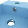 Lavabo con rebosadero cerámica azul claro de vidaXL, Lavabos - Ref: Foro24-146989, Precio: 74,56 €, Descuento: %