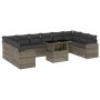 Set de sofás de jardín 11 pzas y cojines ratán sintético gris de , Conjuntos de jardín - Ref: Foro24-3267520, Precio: 684,98 ...