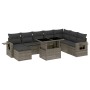 Set de muebles de jardín 9 pzas y cojines ratán sintético gris de , Conjuntos de jardín - Ref: Foro24-3268100, Precio: 579,28...
