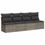Set de sofás de jardín 10 pzas con cojines ratán sintético gris de , Conjuntos de jardín - Ref: Foro24-3268140, Precio: 645,0...