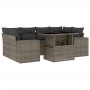 Set de sofás de jardín 7 pzas con cojines ratán sintético gris de , Conjuntos de jardín - Ref: Foro24-3269020, Precio: 488,36...