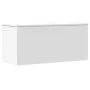 Caja de almacenaje madera de ingeniería blanca 100x42x46 cm de , Baúles de almacenamiento - Ref: Foro24-840660, Precio: 93,82...