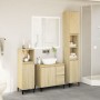 Set de muebles de baño 3 pzas madera contrachapada roble Sonoma de , Muebles de baño - Ref: Foro24-3282654, Precio: 184,97 €,...