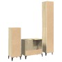 Set de muebles de baño 3 pzas madera contrachapada roble Sonoma de , Muebles de baño - Ref: Foro24-3282654, Precio: 184,97 €,...