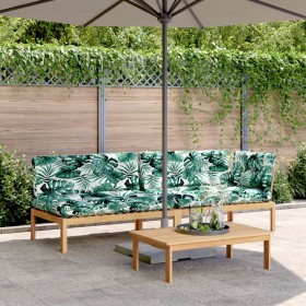 Set de sofás de palets de jardín y cojines 3 pzas madera acacia de , Sofás de exterior - Ref: Foro24-3209324, Precio: 428,67 ...