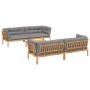 Set de sofás de palets de jardín y cojines 5 pzas madera acacia de , Sofás de exterior - Ref: Foro24-3209422, Precio: 1,00 €,...