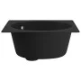 Küchenspüle mit Überlauf aus schwarzem Granit von vidaXL, Sinkt - Ref: Foro24-147065, Preis: 139,36 €, Rabatt: %