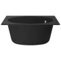 Küchenspüle mit Überlauf aus schwarzem Granit von vidaXL, Sinkt - Ref: Foro24-147065, Preis: 139,36 €, Rabatt: %