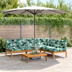 Garten-Palettensofa-Set mit 4-teiligen Akazienholz-Kissen. von , Outdoor-Sofas - Ref: Foro24-3209462, Preis: 614,33 €, Rabatt: %