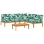 Garten-Palettensofa-Set mit 4-teiligen Akazienholz-Kissen. von , Outdoor-Sofas - Ref: Foro24-3209462, Preis: 614,33 €, Rabatt: %