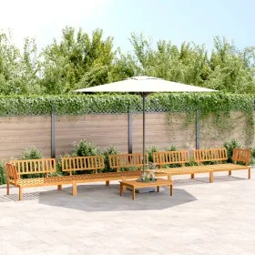 Set of 6-piece solid acacia wood garden pallet sofas by , Outdoor sofas - Ref: Foro24-3209441, Price: 711,07 €, Discount: %
