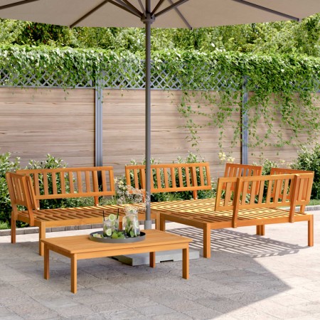 Set de sofás de palets de jardín 4 pzas madera maciza de acacia de , Sofás de exterior - Ref: Foro24-3209434, Precio: 518,17 ...