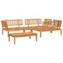 Set de sofás de palets de jardín 4 pzas madera maciza de acacia de , Sofás de exterior - Ref: Foro24-3209434, Precio: 518,17 ...