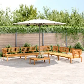 Set de sofás de palets de jardín 6 pzas madera maciza de acacia de , Sofás de exterior - Ref: Foro24-3209443, Precio: 725,21 ...