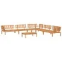 Set of 6-piece solid acacia wood garden pallet sofas by , Outdoor sofas - Ref: Foro24-3209443, Price: 725,21 €, Discount: %