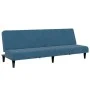 Zweiplätziges Schlafsofa mit blauem Samthocker. von , Sofas - Ref: Foro24-3258091, Preis: 307,57 €, Rabatt: %