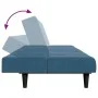 Zweiplätziges Schlafsofa mit blauem Samthocker. von , Sofas - Ref: Foro24-3258091, Preis: 307,57 €, Rabatt: %