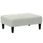 Sofá cama de 2 plazas con taburete terciopelo gris claro de , Sofás - Ref: Foro24-3258098, Precio: 330,49 €, Descuento: %
