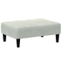 Sofá cama de 2 plazas con taburete terciopelo gris claro de , Sofás - Ref: Foro24-3258098, Precio: 336,03 €, Descuento: %