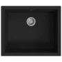 Kitchen sink with black granite overflow by vidaXL, Sinks - Ref: Foro24-147069, Price: 158,82 €, Discount: %