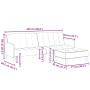 Sofá cama de 2 plazas con taburete terciopelo gris claro de , Sofás - Ref: Foro24-3258098, Precio: 336,03 €, Descuento: %