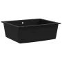 Kitchen sink with black granite overflow by vidaXL, Sinks - Ref: Foro24-147069, Price: 158,82 €, Discount: %