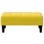 Sofá cama de 2 plazas con taburete terciopelo amarillo de , Sofás - Ref: Foro24-3258102, Precio: 325,18 €, Descuento: %