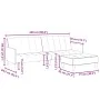 Sofá cama de 2 plazas con taburete terciopelo amarillo de , Sofás - Ref: Foro24-3258102, Precio: 325,18 €, Descuento: %