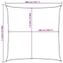 Toldo de vela poliéster oxford 100% arena 3x3 m de , Sombrillas - Ref: Foro24-4000410, Precio: 35,70 €, Descuento: %
