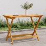 Mesa de jardín plegable madera maciza de acacia 90x52,5x65 cm de , Mesas de jardín - Ref: Foro24-364894, Precio: 93,75 €, Des...