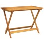 Mesa de jardín plegable madera maciza de acacia 90x52,5x65 cm de , Mesas de jardín - Ref: Foro24-364894, Precio: 93,75 €, Des...