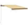 Toldo manual retráctil con LED amarillo y blanco 300x250 cm de vidaXL, Toldos - Ref: Foro24-3055222, Precio: 276,76 €, Descue...