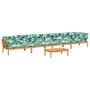 Set de sofás de palets de jardín y cojines 5 pzas madera acacia de , Sofás de exterior - Ref: Foro24-3209510, Precio: 875,77 ...