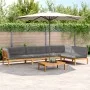 Set of garden pallet sofas and cushions 5 pieces acacia wood by , Outdoor sofas - Ref: Foro24-3209512, Price: 882,92 €, Disco...