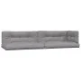 Set of garden pallet sofas and cushions 5 pieces acacia wood by , Outdoor sofas - Ref: Foro24-3209512, Price: 882,92 €, Disco...