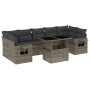 Set de sofás de jardín y cojines 8 piezas ratán sintético gris de , Conjuntos de jardín - Ref: Foro24-3267780, Precio: 551,59...