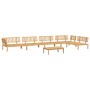 Set de sofás de palets de jardín 6 pzas madera maciza de acacia de , Sofás de exterior - Ref: Foro24-3209313, Precio: 695,65 ...
