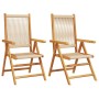 Sillas de jardín 2 uds madera maciza acacia polipropileno beige de , Sillas de jardín - Ref: Foro24-367656, Precio: 175,99 €,...