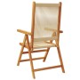 Sillas de jardín reclinables 4 uds madera maciza acacia beige de , Sillas de jardín - Ref: Foro24-3214535, Precio: 339,01 €, ...