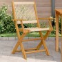 Sillas de jardín 2 uds madera maciza acacia polipropileno beige de , Sillas de jardín - Ref: Foro24-367668, Precio: 188,25 €,...