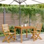 Sillas de jardín 2 uds madera maciza acacia polipropileno beige de , Sillas de jardín - Ref: Foro24-367668, Precio: 188,25 €,...