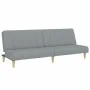 Sofá cama de 2 plazas con taburete tela gris claro de , Sofás - Ref: Foro24-3258085, Precio: 305,48 €, Descuento: %