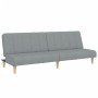 Sofá cama de 2 plazas con taburete tela gris claro de , Sofás - Ref: Foro24-3258085, Precio: 303,96 €, Descuento: %