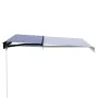 Toldo retráctil manual con LED azul y blanco 300x250 cm de vidaXL, Toldos - Ref: Foro24-3055220, Precio: 271,57 €, Descuento: %