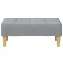 Sofá cama de 2 plazas con taburete tela gris claro de , Sofás - Ref: Foro24-3258085, Precio: 305,48 €, Descuento: %
