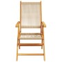 Sillas de jardín reclinables 8 uds madera maciza acacia beige de , Sillas de jardín - Ref: Foro24-3214537, Precio: 673,73 €, ...