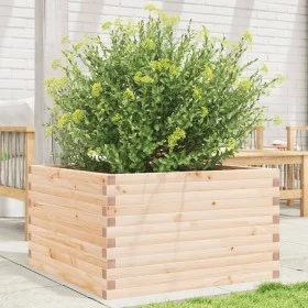 Jardinera madera maciza de pino 80x80x45,5 cm de , Maceteros y jardineras - Ref: Foro24-847258, Precio: 119,64 €, Descuento: %