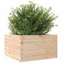 Jardinera madera maciza de pino 80x80x45,5 cm de , Maceteros y jardineras - Ref: Foro24-847258, Precio: 121,25 €, Descuento: %