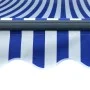 Toldo retráctil manual con LED azul y blanco 300x250 cm de vidaXL, Toldos - Ref: Foro24-3055220, Precio: 271,57 €, Descuento: %