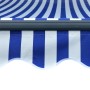 Toldo retráctil manual con LED azul y blanco 300x250 cm de vidaXL, Toldos - Ref: Foro24-3055220, Precio: 271,15 €, Descuento: %